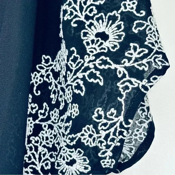 Democracy Navy Sheer Blouse - Picture 2 of 2